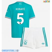 Camisa de time de futebol Liverpool Ibrahima Konate #5 Replicas 3º Equipamento Infantil 2025-26 Manga Curta (+ Calças curtas)